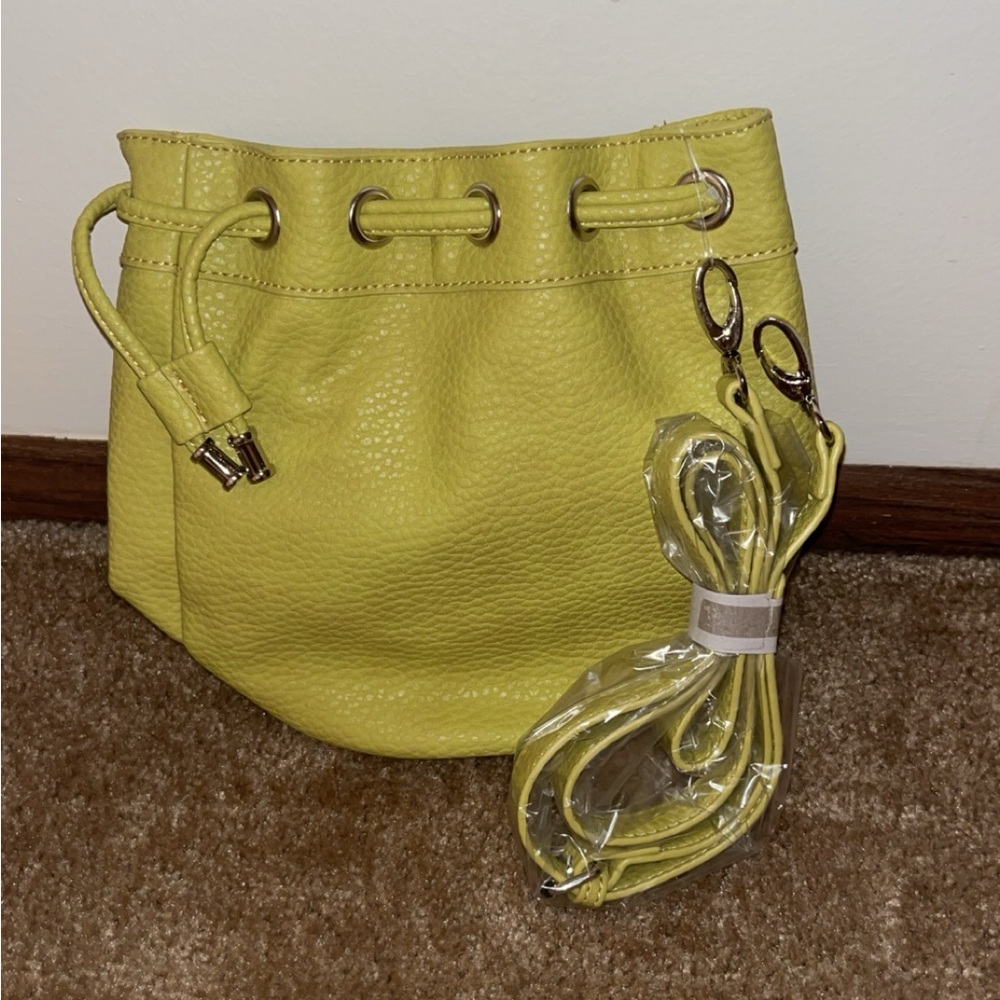 Justfab yellow/green purse